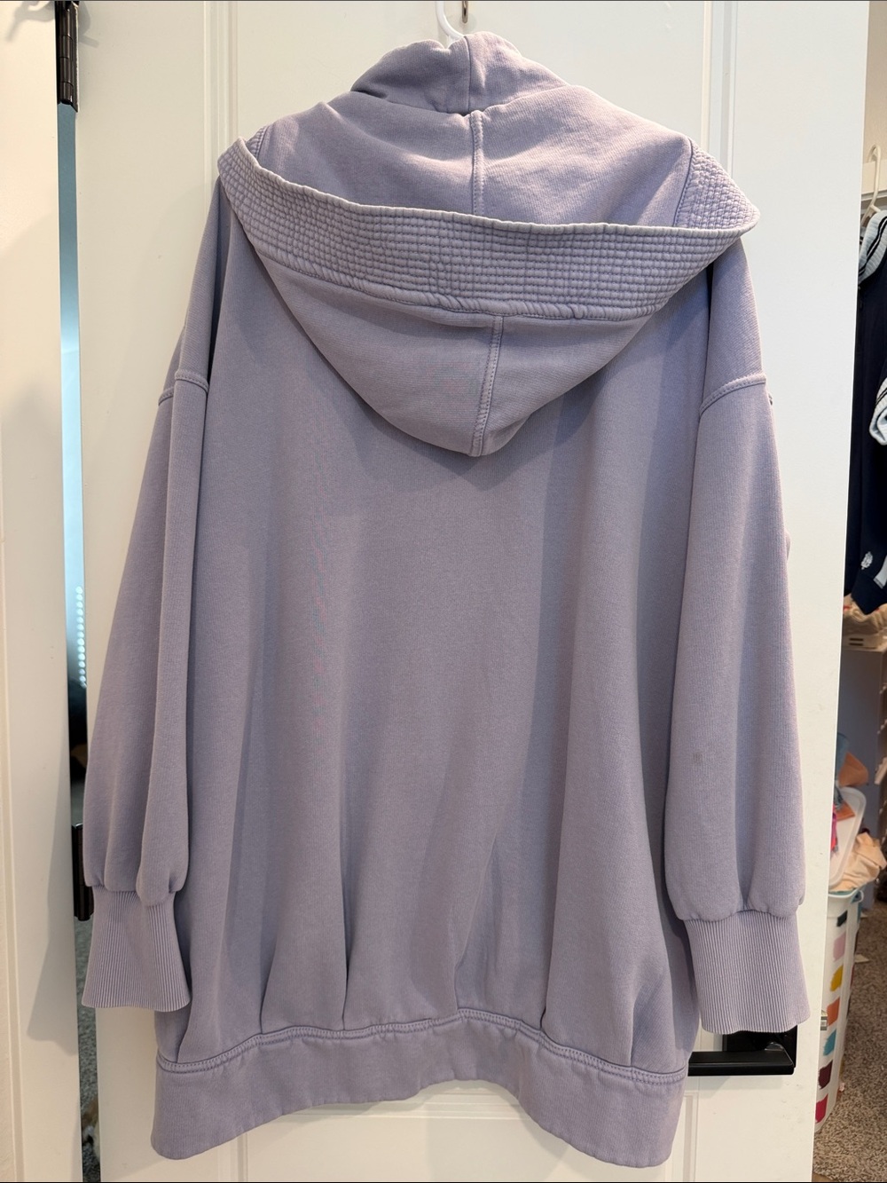 Free People Poppi Cardi Lavender Hooded Teddy Jacket - Picture 10 of 11